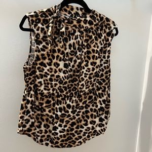 Leopard Tank Blouse